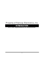 Preview for 3 page of Ramsey Electronics SG560 User Manual