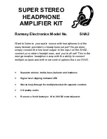 Preview for 1 page of Ramsey Electronics SHA2 Instruction Manual