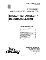 Preview for 3 page of Ramsey Electronics SS70A User Manual