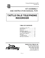 Предварительный просмотр 3 страницы Ramsey Electronics TATTLE-TALE TT1 Instruction Manual