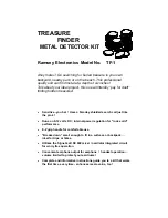 Ramsey Electronics Treasure finder TF-1 Instruction Manual preview