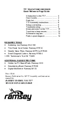 Preview for 16 page of Ramsey Electronics TT7 Assembly And Instruction Manual