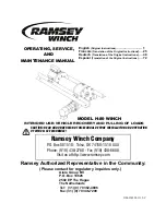 Ramsey Winch H-89 Maintenance Manual preview