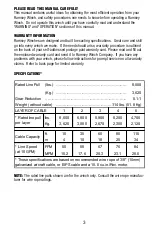 Preview for 3 page of Ramsey Winch HD-P8000 Operating, Service And Maintenance Manual