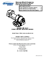 Ramsey Winch RE 34,9 Original Instructions Manual preview