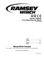 Ramsey Winch REP 8000 Owner'S Manual preview