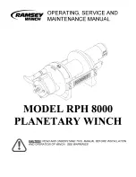 Предварительный просмотр 1 страницы Ramsey Winch RPH 8000 Operating, Service And Maintenance Manual