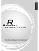 Ramsond 101GWi Use And Installation Instructions предпросмотр