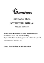 Предварительный просмотр 1 страницы RAMTONS RM/310 Instruction Manual