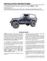 RANCHO RS6501 Installation Instructions Manual preview