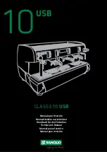 Rancilio 10 USB Technician Manual предпросмотр