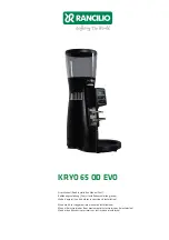 Rancilio KRYO 65 OD User Manual preview