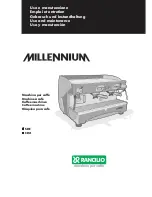 Предварительный просмотр 1 страницы Rancilio Millennium Use And Maintenance Manual