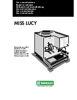 Rancilio MISS LUCY Use And Maintenance предпросмотр