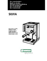 Предварительный просмотр 1 страницы Rancilio Silvia Use And Maintenance