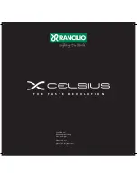 Rancilio Xcelsius User Manual preview