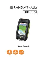 Rand McNally Foris 850 User Manual preview