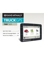 Preview for 1 page of Rand McNally TND 525 Quick Start Manual