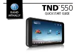 Rand McNally TND 550 Quick Start Manual preview