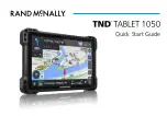 Предварительный просмотр 1 страницы Rand McNally TND TABLET 1050 Quick Start Manual