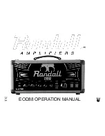 Randall EOD88 Operation Manual preview