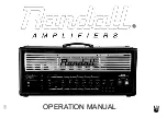 Randall KH103 Operation Manual предпросмотр