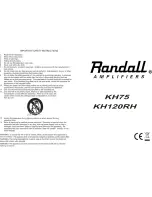 Preview for 1 page of Randall KH75 Brochure & Specs