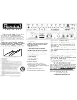 Preview for 2 page of Randall LB50H Operation Manual