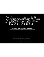 Предварительный просмотр 10 страницы Randall RB300 Instruction Manual