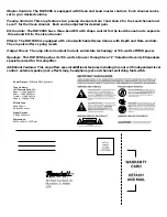 Предварительный просмотр 2 страницы Randall RG100SC Owner'S Manual