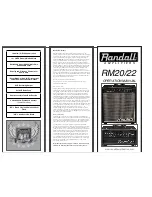 Предварительный просмотр 1 страницы Randall RM20 Operation Manual