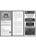 Randall RT503H Operation Manual предпросмотр