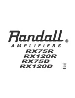 Randall RX75R User Manual preview