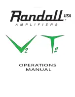 Предварительный просмотр 1 страницы Randall T2C Operation Manual