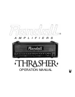 Randall Thrasher Operation Manual предпросмотр