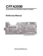 R&D Automation CFFA3000 Reference Manual preview