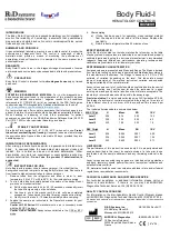 Preview for 1 page of R&D Body Fluid-I Quick Start Manual