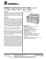 Предварительный просмотр 1 страницы Randell 32330 Specifications