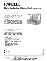 Предварительный просмотр 1 страницы Randell 4030GA Specifications