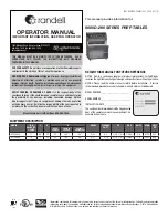 Randell 8000D-290 Series Operator'S Manual preview