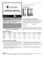 Preview for 1 page of Randell RR27RE-S1 Operator'S Manual