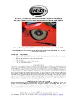 Preview for 1 page of R&G ECS0126BK Fitting Instructions