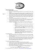 Preview for 6 page of R&G LP0194 Fitting Instructions Manual