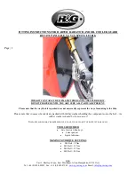 R&G RAD9021 Fitting Instructions Manual preview
