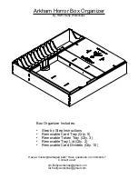 Preview for 1 page of R&H Arkham Horror Box Organizer Assembly Instructions Manual