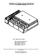 Preview for 1 page of R&H Firefly Workshops Settlers of Catan Case Organizer Manual