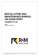 R&M LOADMATE LM Series Installation And Maintenance Manual preview