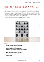 Random*Source JHAIBLE Dual WASP Filter Manual preview