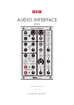 Random*Source SERGE MODULAR AUDIO INTERFACE 2023 User Manual preview