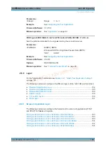 Preview for 182 page of R&S CMW-KG8 Series User Manual